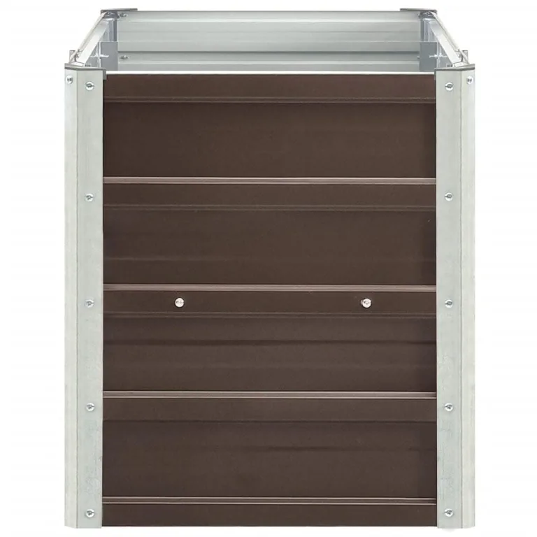 Myheimly Garten-Hochbeet Verzinkter Stahl 240×40×45 cm Braun – Bild 3