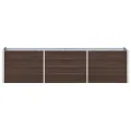 Myheimly Garten-Hochbeet Verzinkter Stahl 240×40×45 cm Braun - Thumbnail 2