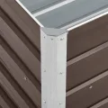 Myheimly Garten-Hochbeet Verzinkter Stahl 240×40×45 cm Braun - Thumbnail 5