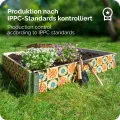 Garronda Holzaufsatzrahmen mit Print - Hochbeete für Pflanzen Blumen Kräuter Obst und Gemüse Aufbewahrungskiste aus Holz mit dekorativem Druck GD-0075 (120x80x20 cm, Blumen mit Hintergrund, 3St) - Thumbnail 6