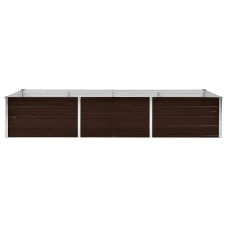 Myheimly Garten-Hochbeet Braun 240 x 80 x 45 cm Verzinkter Stahl – Bild 3