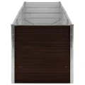 Myheimly Garten-Hochbeet Braun Blumenkasten Pflanzkasten Pflanzkübel Blumenkübel Pflanztopf Blumentopf Gemüsebeet Pflanzbeet 240 x 80 x 77 cm Verzinkter Stahl - Thumbnail 4