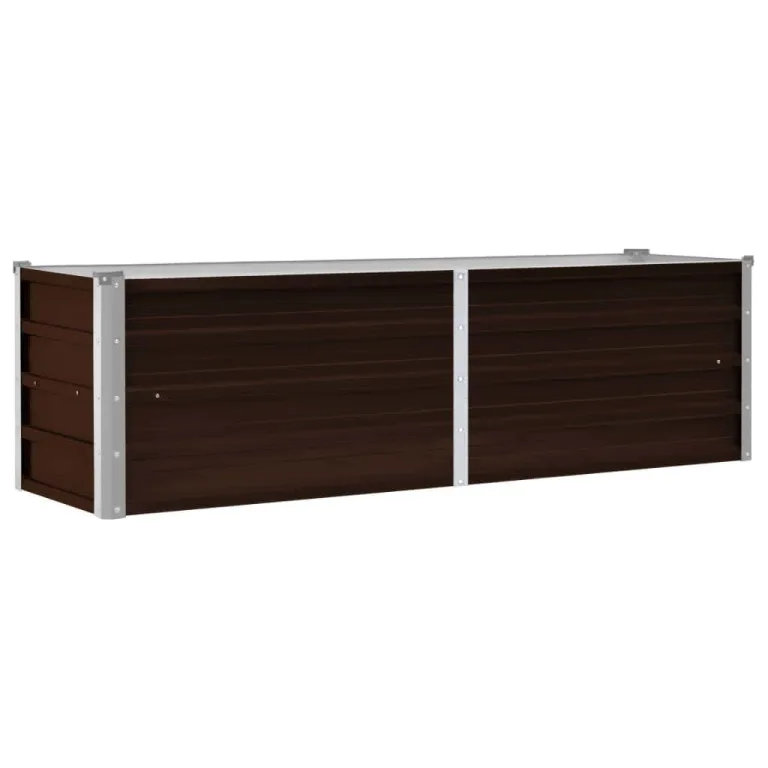 Myheimly Garten-Hochbeet Braun 160 x 40 x 45 cm Verzinkter Stahl – Bild 2