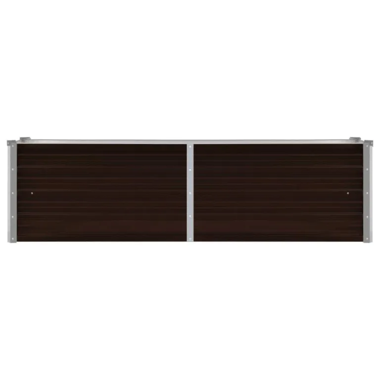 Myheimly Garten-Hochbeet Braun 160 x 40 x 45 cm Verzinkter Stahl – Bild 3