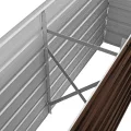 Myheimly Garten-Hochbeet Braun 160 x 40 x 45 cm Verzinkter Stahl - Thumbnail 6