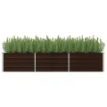 Myheimly Garten-Hochbeet Braun 160 x 40 x 45 cm Verzinkter Stahl - Thumbnail 8
