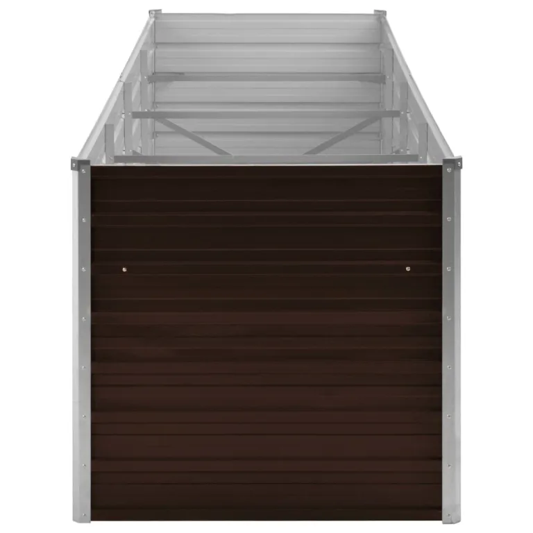 Myheimly Garten-Hochbeet Braun 320 x 80 x 77 cm Verzinkter Stahl – Bild 4
