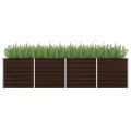 Myheimly Garten-Hochbeet Braun 320 x 80 x 77 cm Verzinkter Stahl - Thumbnail 1