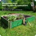 Garronda Holzaufsatzrahmen mit Print - Hochbeete für Pflanzen Blumen Kräuter Obst und Gemüse Aufbewahrungskiste aus Holz mit dekorativem Druck GD-0075 (120x80x20 cm, Blatt mit Hintergrund, 2St) - Thumbnail 6