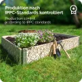 Garronda Holzaufsatzrahmen mit Print - Hochbeete für Pflanzen Blumen Kräuter Obst und Gemüse Aufbewahrungskiste aus Holz mit dekorativem Druck GD-0075 (120x80x20 cm, Blatt, 2St) - Thumbnail 6