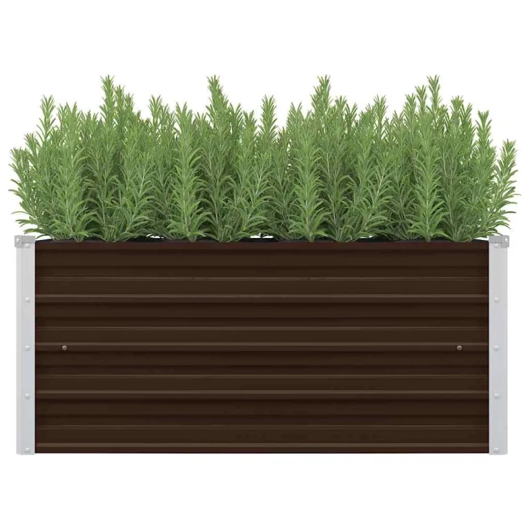 Myheimly Garten-Hochbeet Braun 100 x 40 x 45 cm Verzinkter Stahl – Bild 1