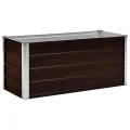 Myheimly Garten-Hochbeet Braun 100 x 40 x 45 cm Verzinkter Stahl - Thumbnail 2