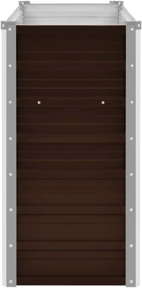 Garten-Hochbeet Braun 100 x 40 x 77 cm Verzinkter Stahl – Bild 5