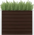 Garten-Hochbeet Braun 100 x 40 x 77 cm Verzinkter Stahl - Thumbnail 2