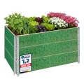 Garronda Holzaufsatzrahmen mit Print - Hochbeete für Pflanzen Blumen Kräuter Obst und Gemüse Aufbewahrungskiste aus Holz mit dekorativem Druck GD-0075 (120x80x20 cm, Biene mit Hintergrund, 1St) - Thumbnail 7