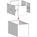 vidaXL Pflanzkübel Schwarz 40x80x40 cm Kaltgewalzter Stahl, Pflanzschale, Garten-Garten-Pflanzkübel, Outdoor-Pflanzgefäß, Hochbeet, Pflanzgefäß - Thumbnail 6