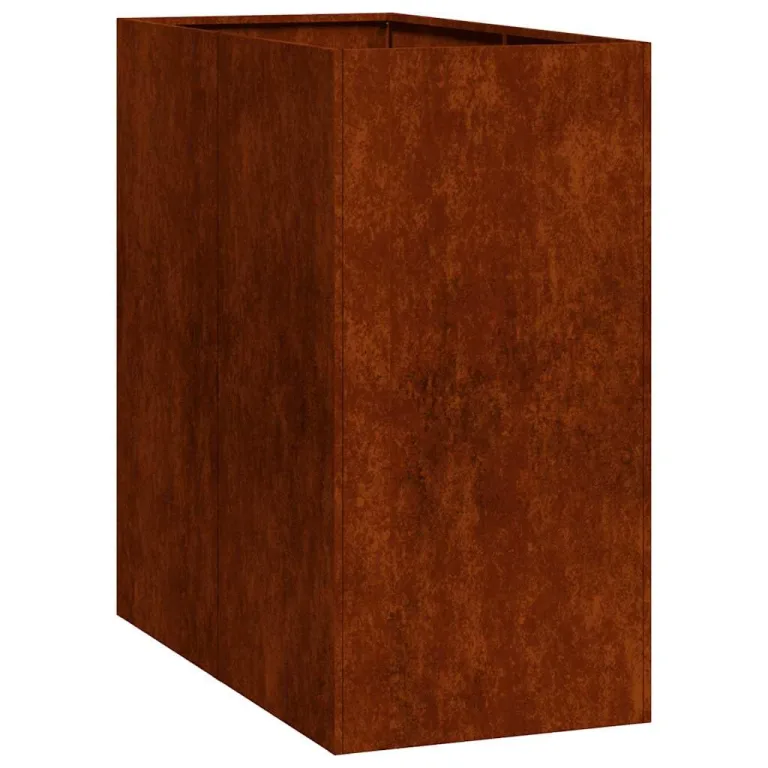 vidaXL Pflanzkübel Rostig 40x80x80 cm Wetterfester Stahl, Pflanztopf, Pflanzenständer, Hochbeet, Pflanzgefäßständer, Pflanzentablett, Gartenpflanzer