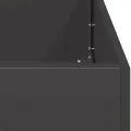 vidaXL Pflanzkübel Schwarz 80x40x80 cm Kaltgewalzter Stahl, Pflanzschale, Garten-Garten-Pflanzkübel, Outdoor-Pflanzgefäß, Hochbeet, Pflanzgefäß - Thumbnail 8