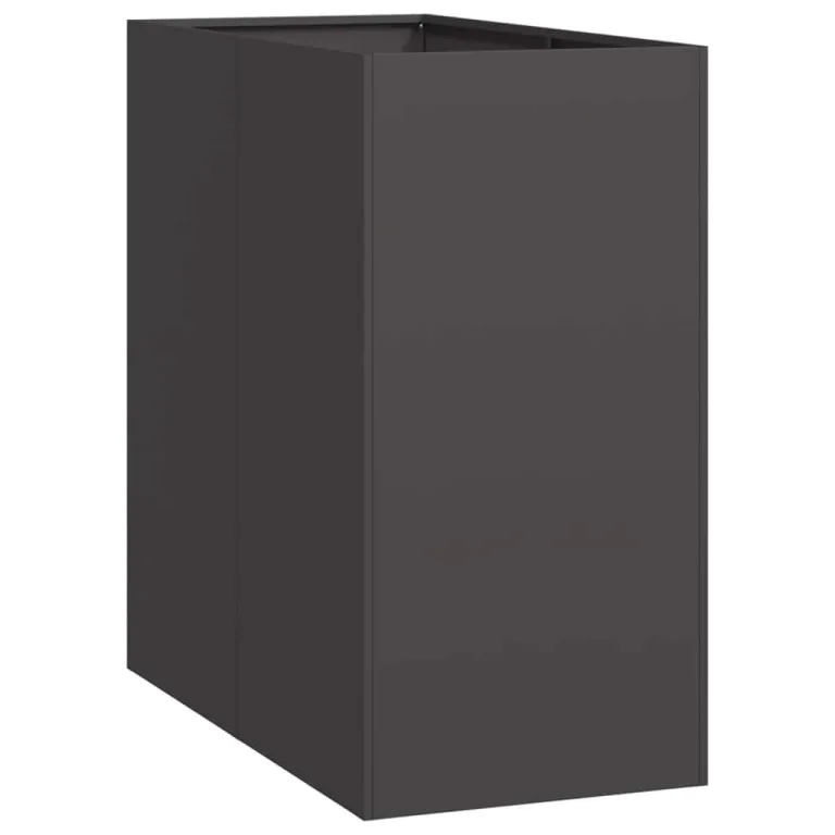 vidaXL Pflanzkübel Schwarz 40x80x80 cm Stahl, Pflanzschale, Garten-Garten-Pflanzkübel, Outdoor-Pflanzgefäß, Hochbeet, Pflanzgefäß, Blumenkasten – Bild 1