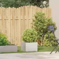 vidaXL Pflanzgefäß Weiß 40x40x30 cm Stahl, Pflanzschale, Garten-Garten-Pflanzkübel, Outdoor-Pflanzgefäß, Hochbeet, Pflanzgefäß, Blumenkasten - Thumbnail 2