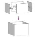 vidaXL Pflanzgefäß Anthrazit 40x40x30 cm Stahl, Pflanzschale, Garten-Garten-Pflanzkübel, Outdoor-Pflanzgefäß, Hochbeet, Pflanzgefäß, Blumenkasten - Thumbnail 6