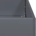vidaXL Pflanzgefäß Anthrazit 40x40x30 cm Stahl, Pflanzschale, Garten-Garten-Pflanzkübel, Outdoor-Pflanzgefäß, Hochbeet, Pflanzgefäß, Blumenkasten - Thumbnail 7