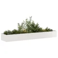 vidaXL Pflanzkübel 360x80x40 cm Edelstahl, Pflanzschale, Garten-Garten-Pflanzkübel, Outdoor-Pflanzgefäß, Hochbeet, Pflanzgefäß, Blumenkasten - Thumbnail 4