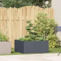 vidaXL Pflanzkübel Anthrazit 80x80x40 cm Kaltgewalzter Stahl, Pflanzschale, Garten-Garten-Pflanzkübel, Outdoor-Pflanzgefäß, Hochbeet, Pflanzgefäß - Thumbnail 2
