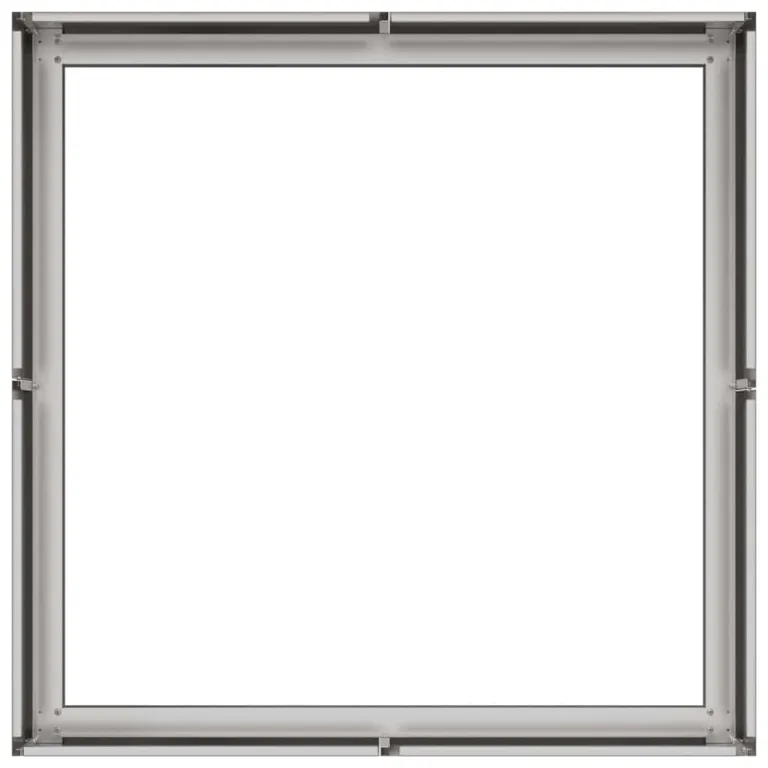 vidaXL Pflanzkübel 80x80x30 cm Edelstahl, Pflanzschale, Garten-Garten-Pflanzkübel, Outdoor-Pflanzgefäß, Hochbeet, Pflanzgefäß, Blumenkasten – Bild 5