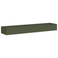 vidaXL Pflanzgefäß Olivgrün 360x80x40 cm Stahl, Pflanzschale, Garten-Garten-Pflanzkübel, Outdoor-Pflanzgefäß, Hochbeet, Pflanzgefäß, Blumenkasten - Thumbnail 1