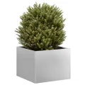 vidaXL Pflanzgefäß 40x40x30 cm Stahl verzinkt, Pflanzschale, Garten-Garten-Pflanzkübel, Outdoor-Pflanzgefäß, Hochbeet, Pflanzgefäß, Blumenkasten - Thumbnail 4