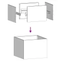 vidaXL Pflanzgefäß 40x40x30 cm Stahl verzinkt, Pflanzschale, Garten-Garten-Pflanzkübel, Outdoor-Pflanzgefäß, Hochbeet, Pflanzgefäß, Blumenkasten - Thumbnail 6