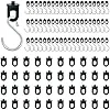100x Gewächshausclips + 60x Haken, | Stabile Pflanzenhalter Gewächshaus Clips | Aufhängevorrichtungen für Gewächshaus | Perfekte Ösen Rankhilfe Clips Kunststoff, für Ihr Gewächshaus und Paradies - Thumbnail 2