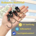 100x Gewächshausclips + 60x Haken, | Stabile Pflanzenhalter Gewächshaus Clips | Aufhängevorrichtungen für Gewächshaus | Perfekte Ösen Rankhilfe Clips Kunststoff, für Ihr Gewächshaus und Paradies - Thumbnail 5