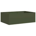 vidaXL Pflanzkübel Anthrazit 100x100x30 cm Stahl, Pflanzschale, Garten-Garten-Pflanzkübel, Outdoor-Pflanzgefäß, Hochbeet, Pflanzgefäß, Blumenkasten - Thumbnail 9