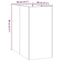 vidaXL Pflanzgefäß Olivgrün 40x80x80 cm Stahl, Pflanzschale, Garten-Garten-Pflanzkübel, Outdoor-Pflanzgefäß, Hochbeet, Pflanzgefäß, Blumenkasten - Thumbnail 2