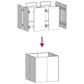 vidaXL Pflanzgefäß Anthrazit 80x80x80 cm Stahl, Pflanzschale, Garten-Garten-Pflanzkübel, Outdoor-Pflanzgefäß, Hochbeet, Pflanzgefäß, Blumenkasten - Thumbnail 6
