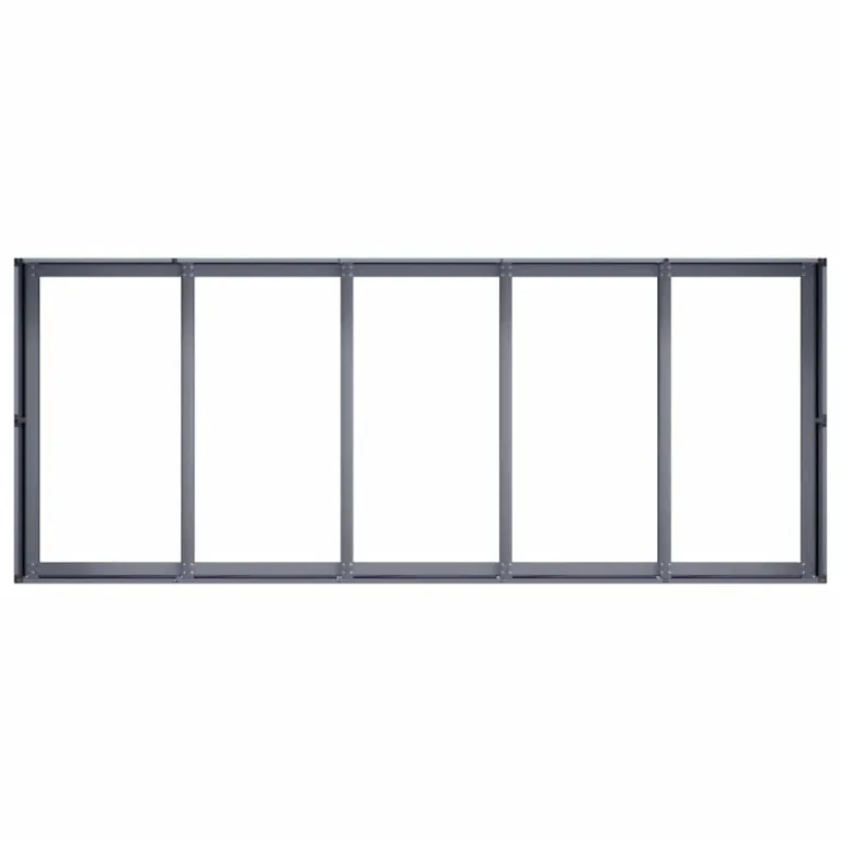 vidaXL Pflanzgefäß Anthrazit 200x80x40 cm Stahl, Pflanzschale, Garten-Garten-Pflanzkübel, Outdoor-Pflanzgefäß, Hochbeet, Pflanzgefäß, Blumenkasten – Bild 5