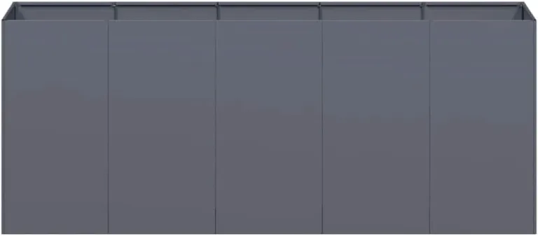 vidaXL Pflanzkübel Anthrazit 200x40x80 cm Kaltgewalzter Stahl, Pflanzschale, Garten-Garten-Pflanzkübel, Outdoor-Pflanzgefäß, Hochbeet, Pflanzgefäß – Bild 6