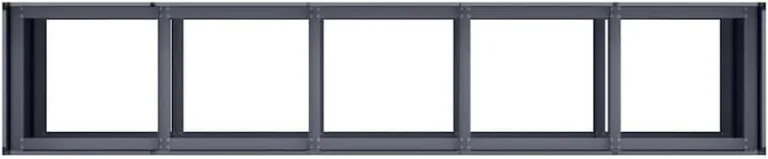 vidaXL Pflanzkübel Anthrazit 200x40x80 cm Kaltgewalzter Stahl, Pflanzschale, Garten-Garten-Pflanzkübel, Outdoor-Pflanzgefäß, Hochbeet, Pflanzgefäß – Bild 7