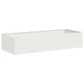 vidaXL Pflanzgefäß Weiß 200x80x40 cm Stahl, Pflanzschale, Garten-Garten-Pflanzkübel, Outdoor-Pflanzgefäß, Hochbeet, Pflanzgefäß, Blumenkasten - Thumbnail 1