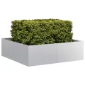 vidaXL Pflanzkübel 100x100x30 cm Verzinkter Stahl, Pflanzschale, Garten-Garten-Pflanzkübel, Outdoor-Pflanzgefäß, Hochbeet, Pflanzgefäß, Blumenkasten - Thumbnail 4