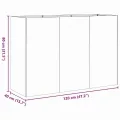 vidaXL Pflanzkübel Anthrazit 120x40x80 cm Kaltgewalzter Stahl, Pflanzschale, Garten-Garten-Pflanzkübel, Outdoor-Pflanzgefäß, Hochbeet, Pflanzgefäß - Thumbnail 2