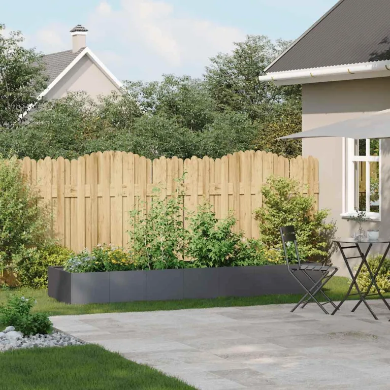 vidaXL Pflanzgefäß Anthrazit 280x80x40 cm Stahl, Pflanzschale, Garten-Garten-Pflanzkübel, Outdoor-Pflanzgefäß, Hochbeet, Pflanzgefäß, Blumenkasten – Bild 2