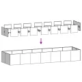 vidaXL Pflanzgefäß Anthrazit 280x80x40 cm Stahl, Pflanzschale, Garten-Garten-Pflanzkübel, Outdoor-Pflanzgefäß, Hochbeet, Pflanzgefäß, Blumenkasten - Thumbnail 6
