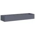 vidaXL Pflanzgefäß Anthrazit 280x80x40 cm Stahl, Pflanzschale, Garten-Garten-Pflanzkübel, Outdoor-Pflanzgefäß, Hochbeet, Pflanzgefäß, Blumenkasten - Thumbnail 1