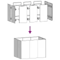vidaXL Pflanzkübel Schwarz 120x80x80 cm Stahl, Pflanzschale, Garten-Garten-Pflanzkübel, Outdoor-Pflanzgefäß, Hochbeet, Pflanzgefäß, Blumenkasten - Thumbnail 6