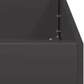 vidaXL Pflanzkübel Schwarz 120x80x80 cm Stahl, Pflanzschale, Garten-Garten-Pflanzkübel, Outdoor-Pflanzgefäß, Hochbeet, Pflanzgefäß, Blumenkasten - Thumbnail 7