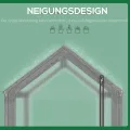 Outsunny Frühbeet aus Holz, Mini Gewächshaus 90 x 52 x 49,5 cm, Treibhaus mit Abdeckung, lichtdurchlässig Frühbeetkasten, Winterfest Hochbeet für Garten, Balkon, Grau - Thumbnail 5