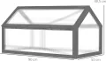 Outsunny Frühbeet aus Holz, Mini Gewächshaus 90 x 52 x 49,5 cm, Treibhaus mit Abdeckung, lichtdurchlässig Frühbeetkasten, Winterfest Hochbeet für Garten, Balkon, Grau - Thumbnail 7